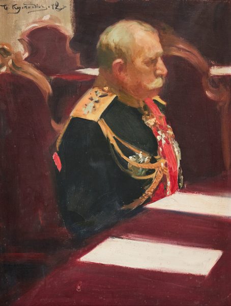 Boris Kustodiev – Portrait of Admiral Oscar von Kraemer