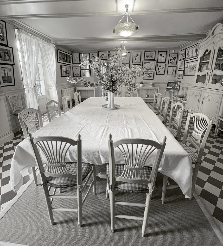 Claude Monet’s dining room in Giverny where the painting was executed.