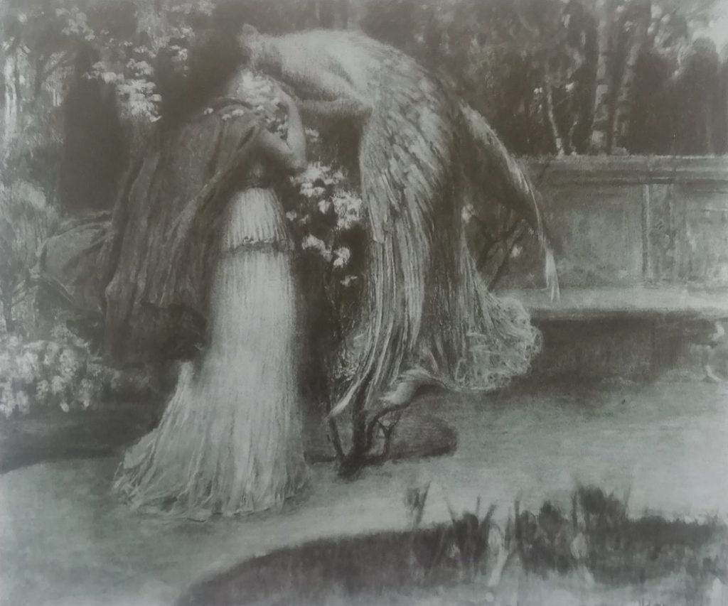 4. Jan Preisler, charcoal version of the Kiss, 1895, unknown location